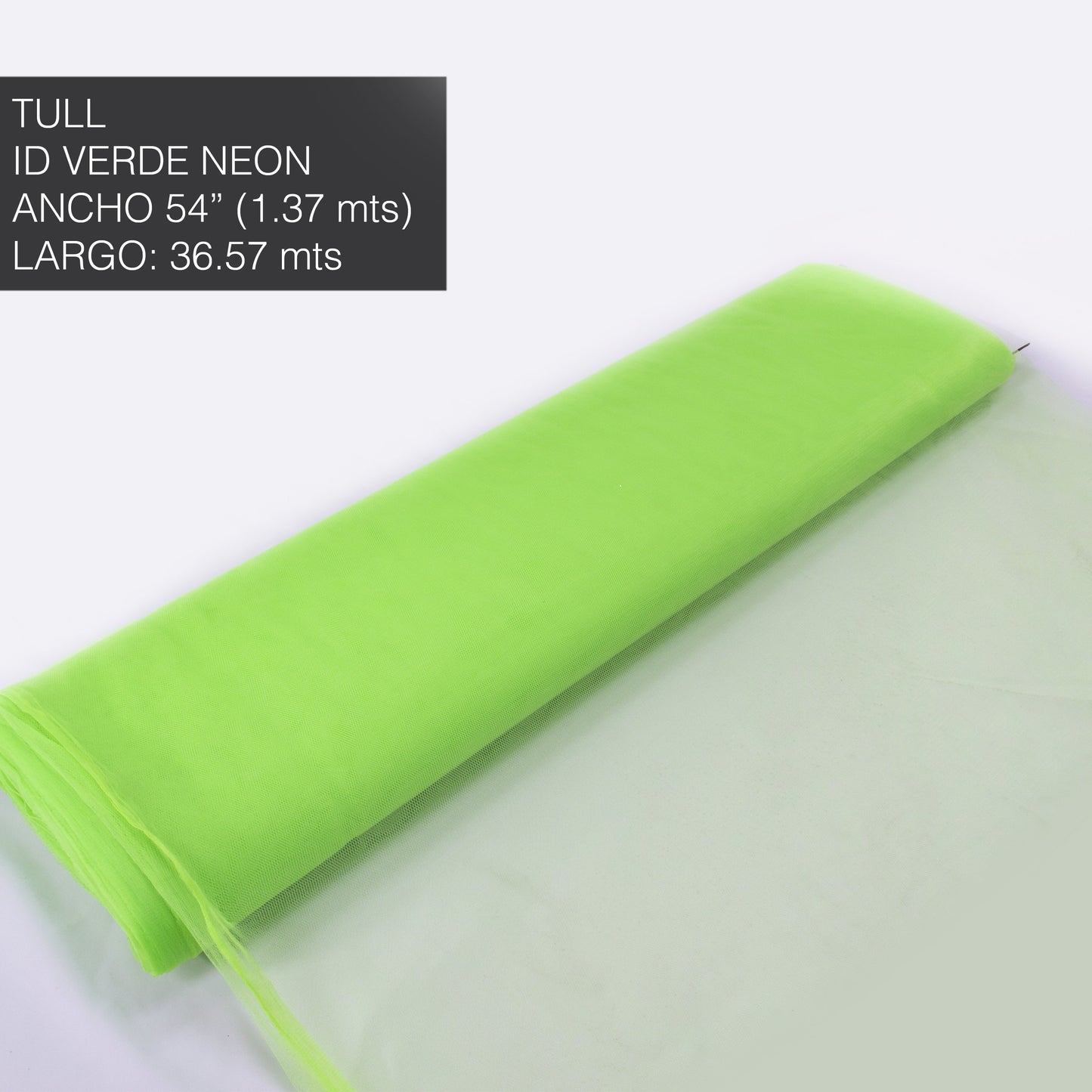 TULL LISO VERDE NEON